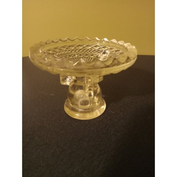 Vintage Clear Glass Taper Candle Holders – Set of 2 – 4.25" Tall - Picture 1 of 2